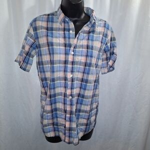 Old navy kids XL plaid button-down casual or dress shirt